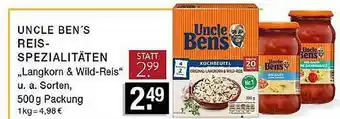 Edeka Zurheide Uncle Ben's Reis-spezialitäten Angebot