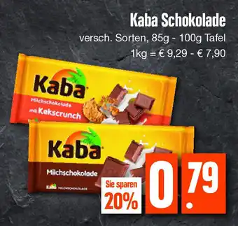 Edeka Kaba Schokolade 85-100g Tafel Angebot