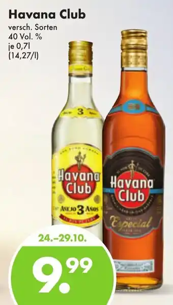 Trink und Spare Havana Club 0,7L Angebot