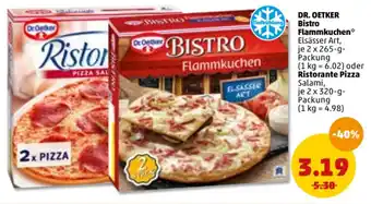 PENNY Dr. Oetker Bistro Flammkuchen 2x265g oder Ristorante Pizza 2x320g Angebot