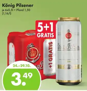 Trink und Spare König Pilsener 6x0,5L Angebot