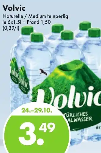 Trink und Spare Volvic Naturelle/Medium feinperlig 6x1,5L Angebot