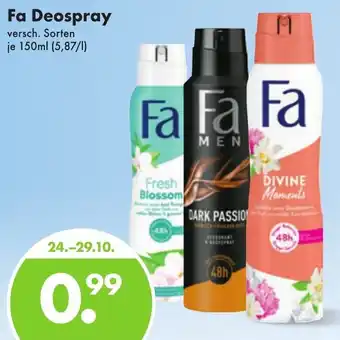 Trink und Spare Fa Deospray 150 ml Angebot