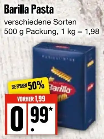 Edeka Frischemarkt Barilla Pasta 500 g Packung Angebot