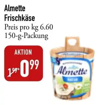 Galeria Markthalle Almette Frischkäse 150 g Packung Angebot