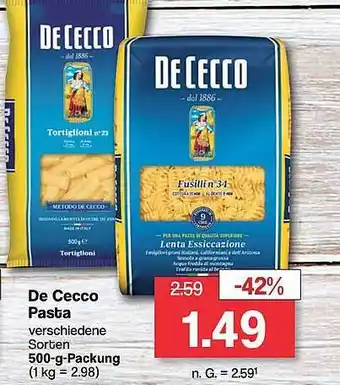 Famila Nord West De cecco pasta Angebot