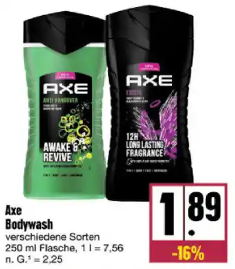 nah & gut Axe Bodywash 250 ml Flasche Angebot