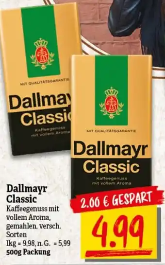 nah & gut Dallmayr Classic 500 g Packung Angebot