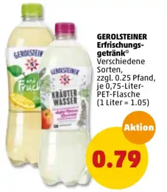 PENNY Gerolsteiner Erfrischungsgetränk 0,75L Angebot