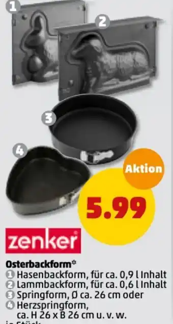 PENNY Zenker Osterbackform Angebot