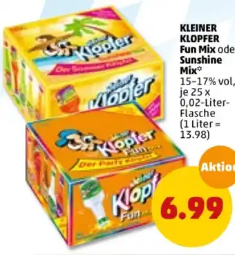 PENNY Kleiner Klopfer Fun Mix oder Sunshine Mix 25x0,02L Angebot