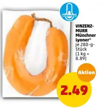 PENNY Vinzenzmurr Müncher Lyoner 280g Angebot