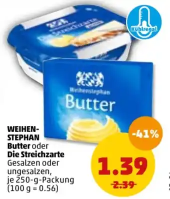 PENNY Weihenstephan Butter oder Die Streichzart 250g Angebot