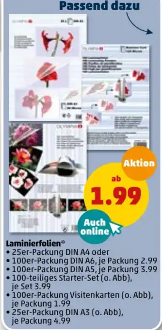 PENNY Laminierfolien Angebot