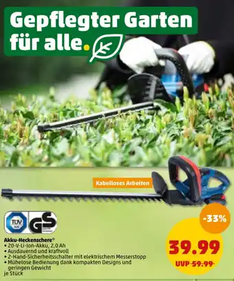 PENNY Akku-Heckenschere Angebot