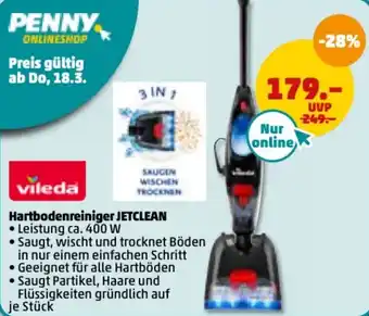 PENNY Vileda Hartbodenreiniger JetClean Angebot