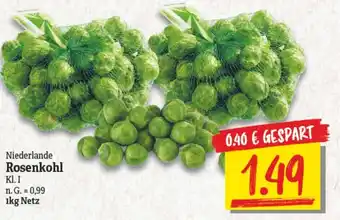 NP Discount Rosenkohl 1kg Netz Angebot