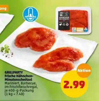 PENNY Grillparty Frische Hähnchen Minutenschnitzel 400g Angebot