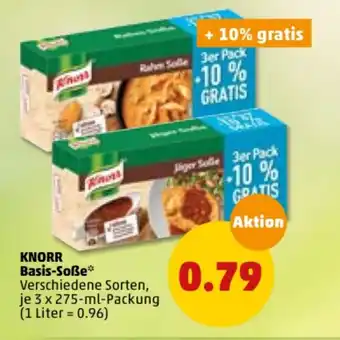 PENNY Knorr Basis Soße 3x275ml Angebot