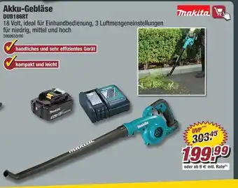 Poco Makita akku-gebläse dub186rt Angebot