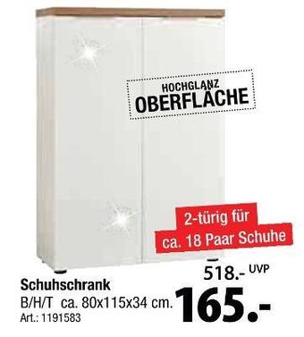 Zurbrüggen Schuhschrank Angebot