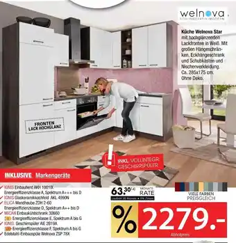 Zurbrüggen Welnova küche star Angebot