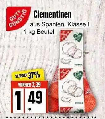 Edeka Frischemarkt Gut & günstig clementinen Angebot