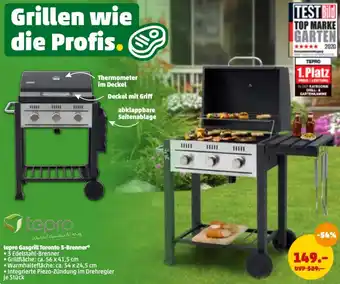 PENNY Tepro Gasgrill Toronto 3 Brenner Angebot