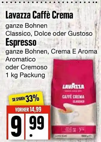 Edeka Frischemarkt Lavazza caffè crema oder espresso Angebot