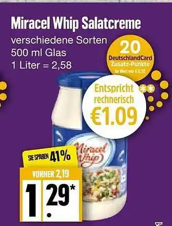 Edeka Frischemarkt Miracel whip salatcreme Angebot