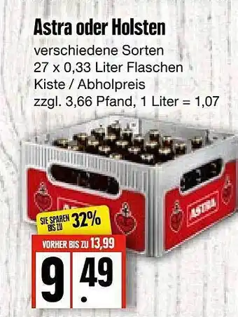 Edeka Frischemarkt Astra oder holsten Angebot