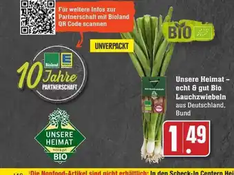 Scheck-in-Center Unsere heimat - echt & gut bio lauchzwiebeln Angebot