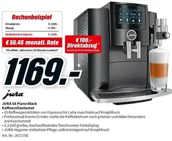 MediaMarkt Jura S8 Piano Black Kaffeevollautomat Angebot