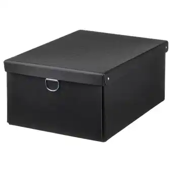 IKEA Nimm kasten mit deckel schwarz 25x35x15 cm Angebot