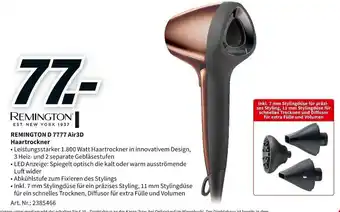 MediaMarkt Remington D 7777 Air3D Haartrockner Angebot