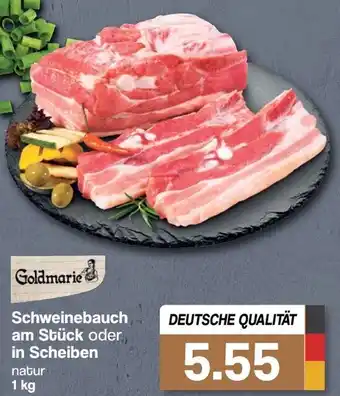 Famila Nord West Goldmarie Schweinebauch am Stück oder in Scheiben 1kg Angebot