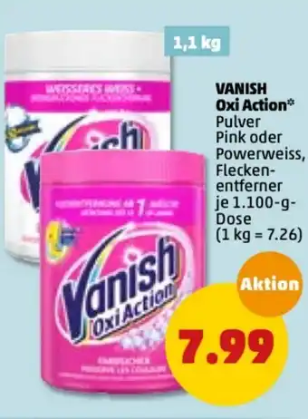 PENNY Vanisch Oxi Action 1100g Angebot