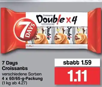 Famila Nord West 7 Days Croissants 4x60/65g Angebot