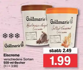 Famila Nord West Goldmarie Eiscreme 500ml Becher Angebot