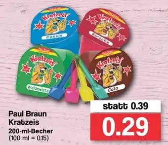 Famila Nord West Paul Braun Kratzeis 200ml Becher Angebot