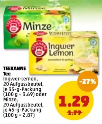 PENNY Teekanne Tee 35g Angebot