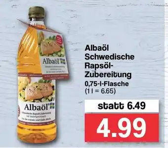 Famila Nord West Albaöl Schwedische Rapsöl Zubereitung 0,75L Angebot