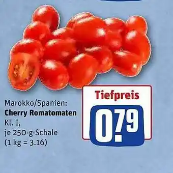 REWE Marokko-spanien: cherry romatomaten Angebot