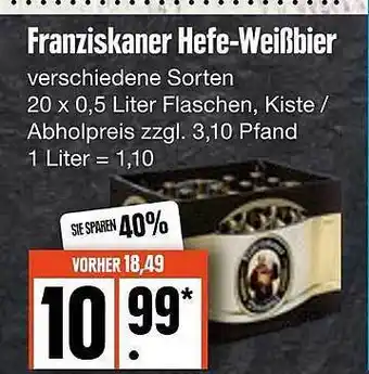 Edeka Franziskaner hefe-weißbier Angebot