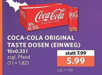 Famila Nord West Coca-cola original taste dosen (einweg) Angebot