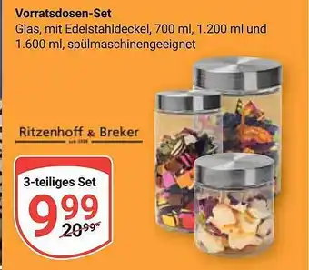 Globus Ritzenhoff & breker vorratsdosen-set Angebot