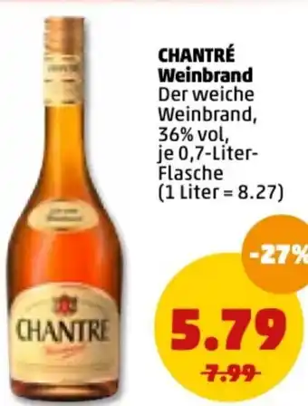 PENNY Chantré Weinbrand 0,7L Angebot
