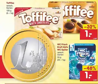 Netto Marken-Discount Toffifee oder wc frisch kraft aktiv wc spüler Angebot