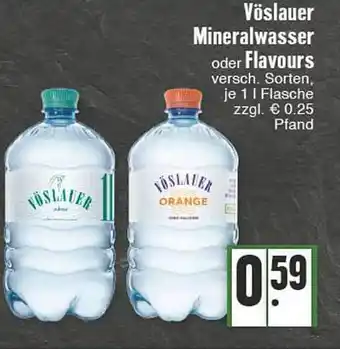 Edeka Vöslauer mineralwasser oder flavours Angebot