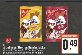 Edeka Gut & günstig lieblings streifen hundesnacks Angebot